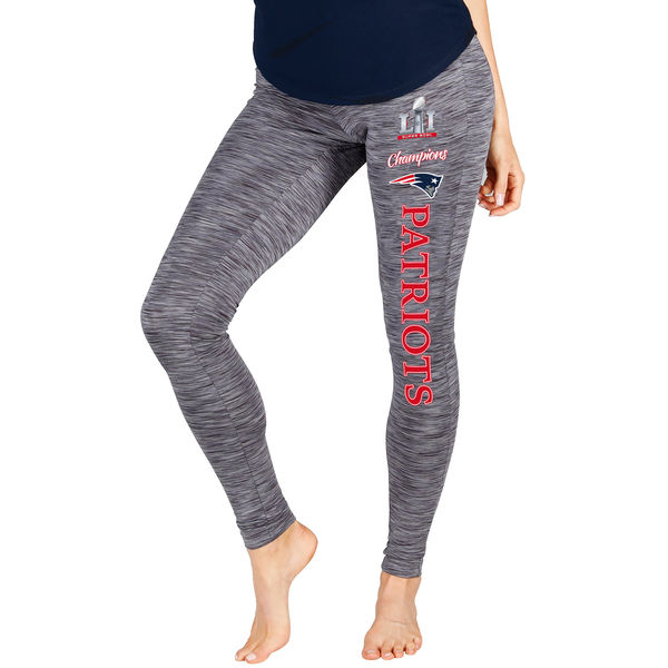 New England Patriots Concepts Sport Women's Super Bowl LI Champions Latitude Knit Leggings - Charcoal